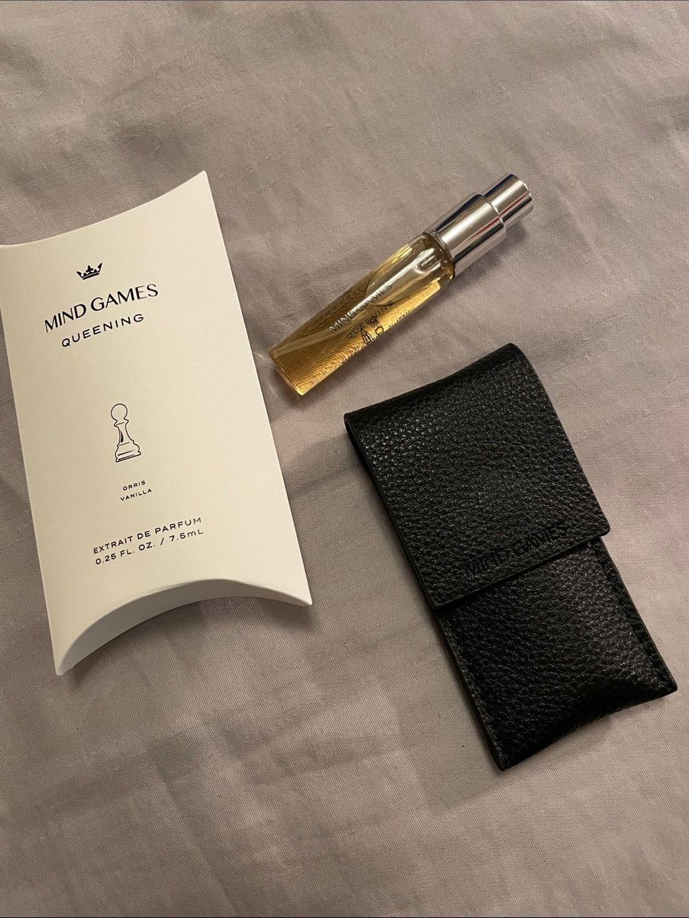 Mind Games Queening EDP and magnetic travel pouch